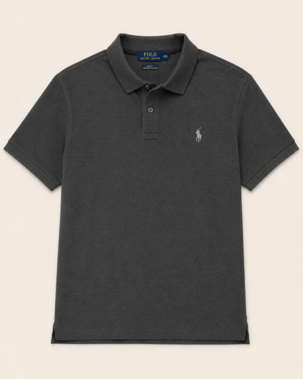 Polo Ralph Lauren Slim Fit Gris Anthracite — Taille XXL