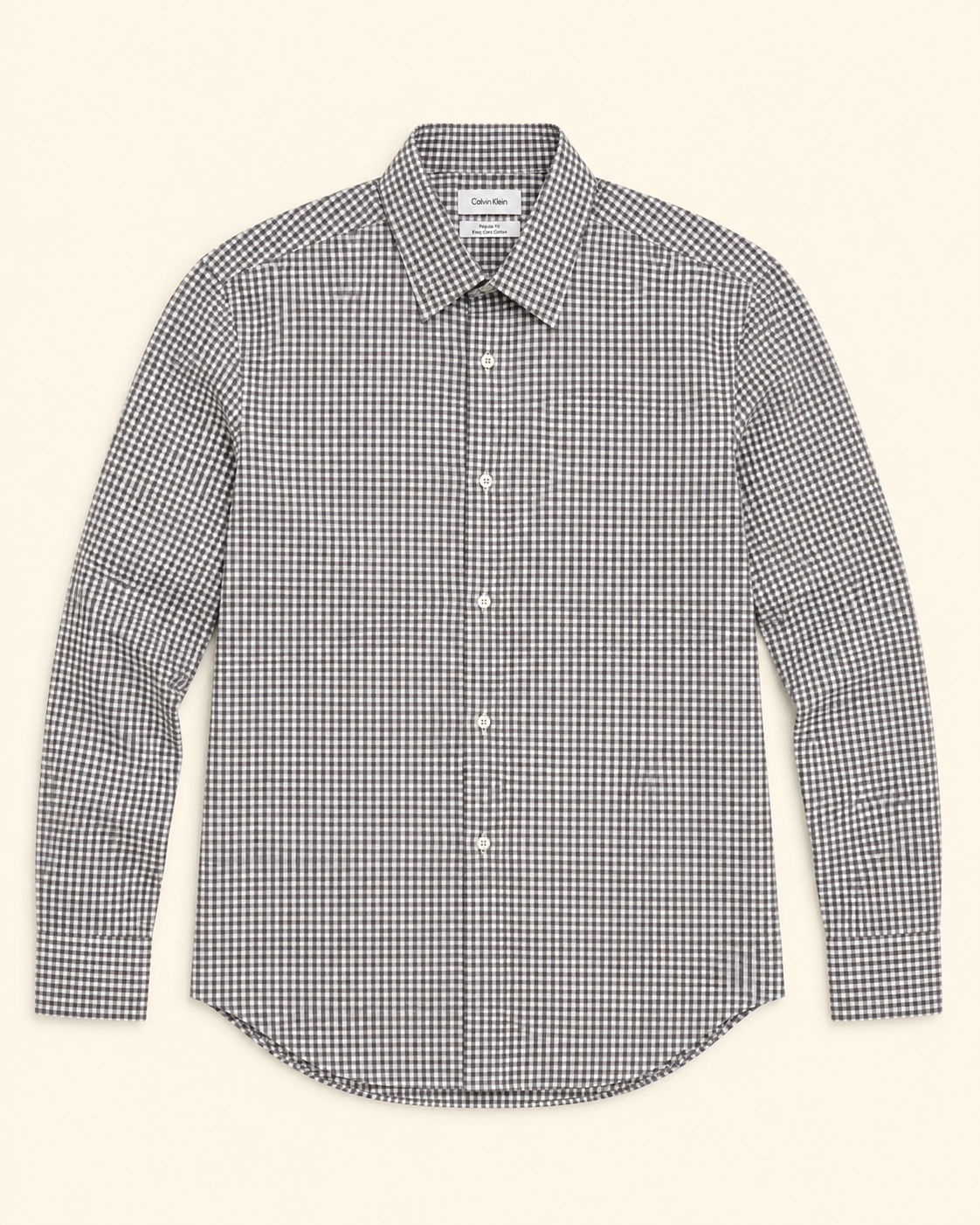 Chemise Calvin Klein vichy gris et violet — Regular Fit - Taille L