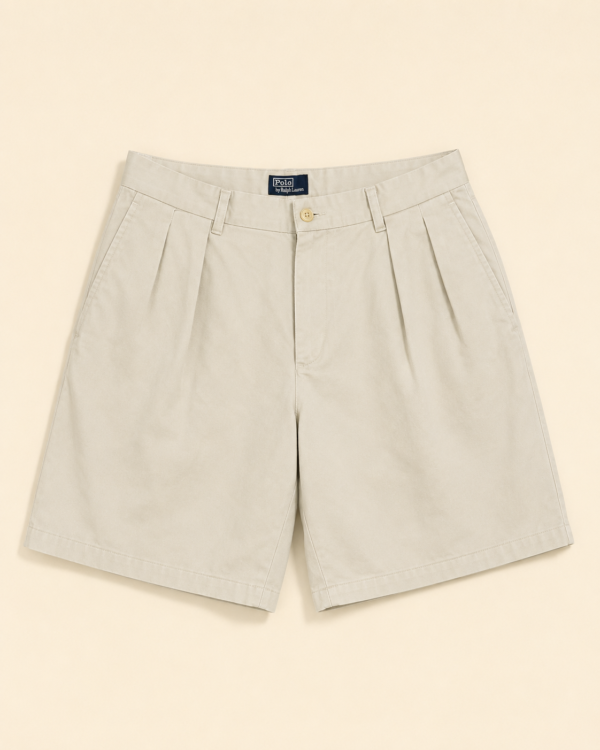 Short chino à pinces beige — Ralph Lauren - Taille 30