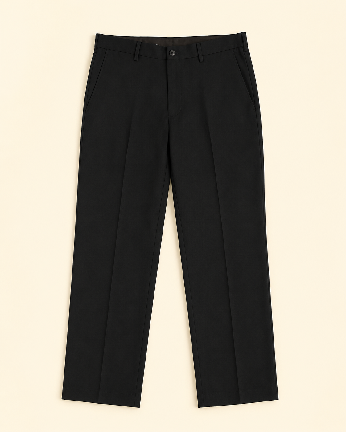 Pantalon habillé noir Straight Fit — Haggar Premium Dress Khaki - Taille 34