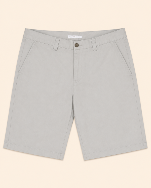 Short chino Perry Ellis gris clair — Taille 32