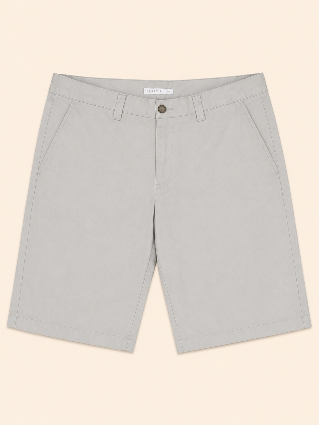 Short chino Perry Ellis gris clair — Taille 32