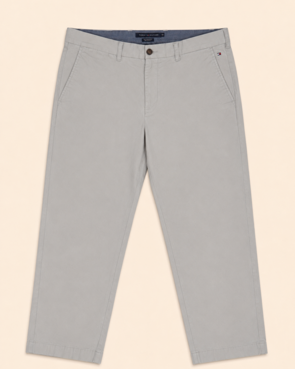 Pantalon chino Tommy Hilfiger Tailored Fit gris perle — Taille 38