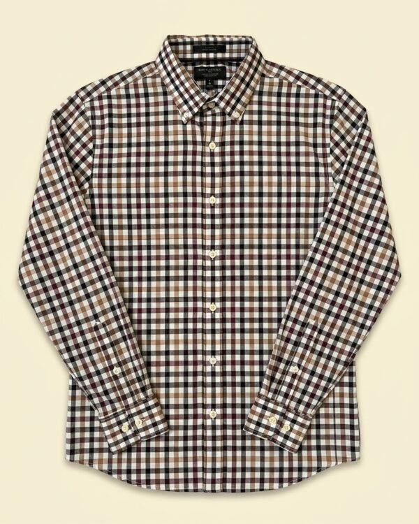 Chemise Banana Republic Wrinkle Resistant Slim Fit à carreaux — Taille L