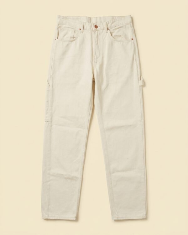 Pantalon Carpenter Endless Evolution écru — Coupe droite - Taille 30
