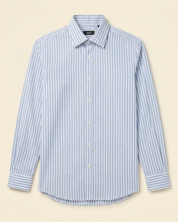 Chemise BOSS à rayures bleu ciel — Coupe Regular - Taille L